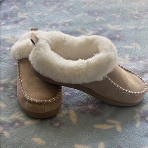 Born Cream Slippers with Soft Lining